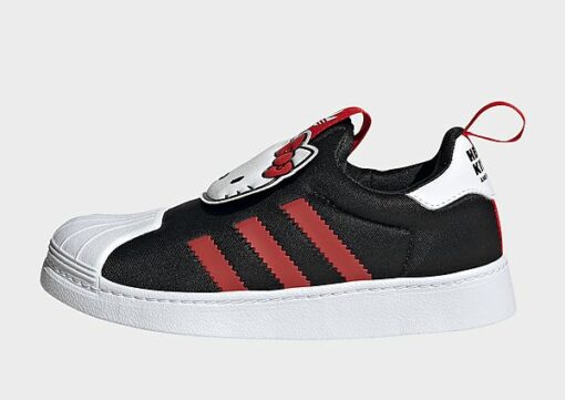 adidas Originals Superstar 360 Schuh, Core Black / Vivid Red / Cloud White