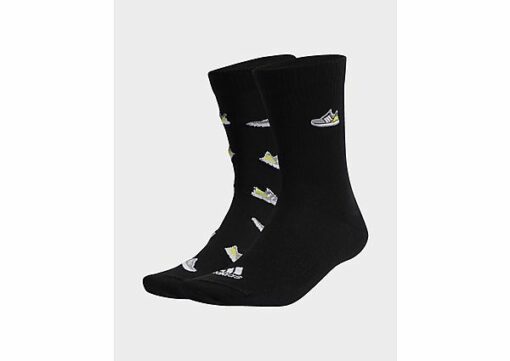 adidas Run x Ultraboost Shoe Love Graphic Socken, 2 Paar - Damen, Black / White