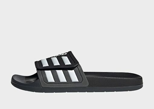 adidas TND Adilette - Damen, Core Black / Cloud White / Grey Six