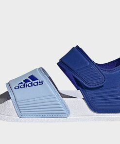 adidas adilette Sandale, Lucid Blue / Blue Dawn / Bright Red